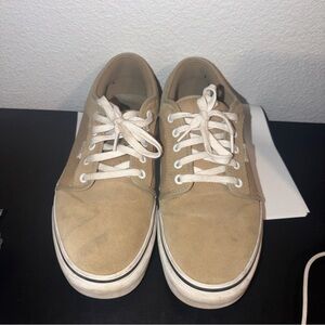 Vans Men's Beige Canvas Sneakers